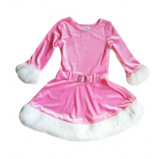 50 PACK - Christmas dress in Pink & red Shimmery fabric -- £3.99 per item - 50 pack